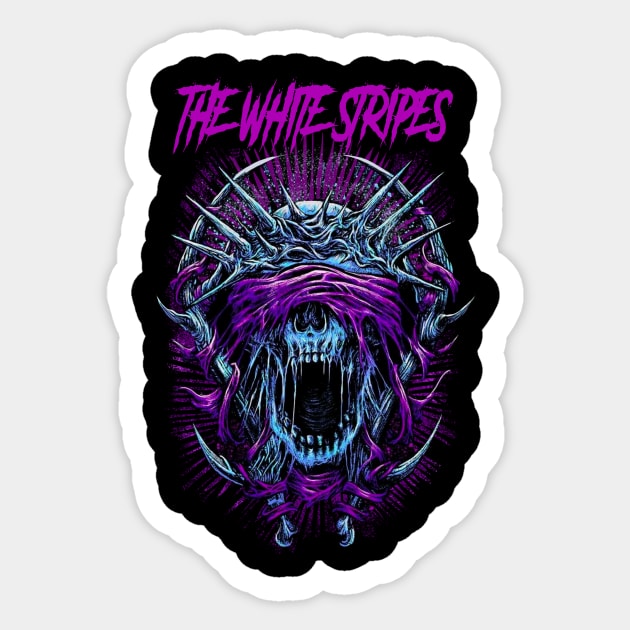 WHITE STRIPES BAND Sticker by Pastel Dream Nostalgia